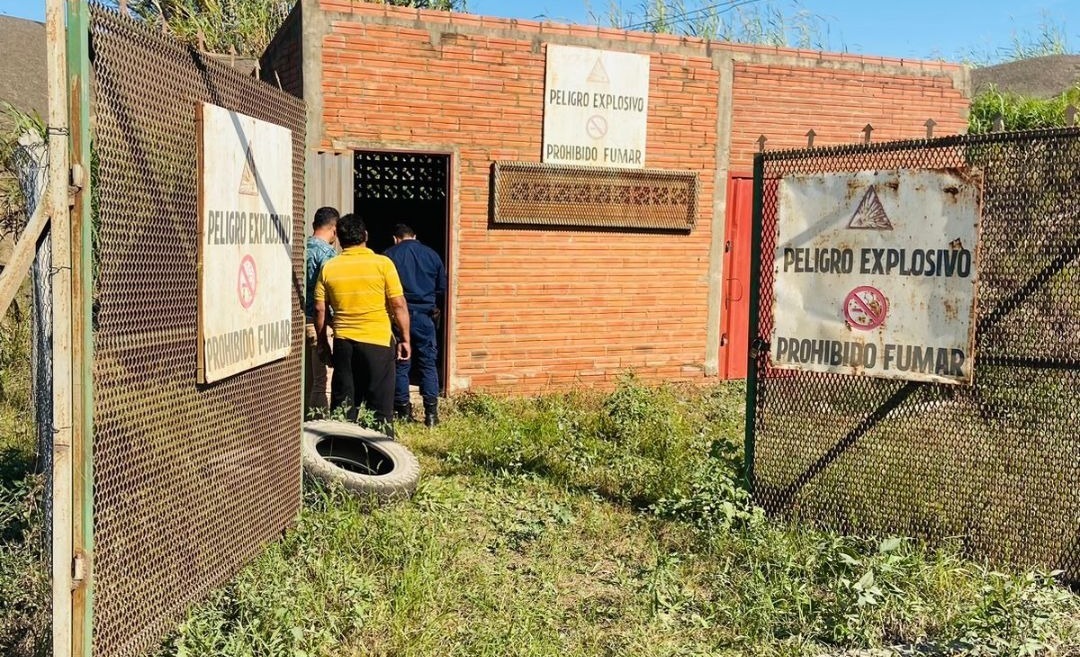 Robaron materiales explosivos de una cantera en Itapúa. Foto: Gentileza.