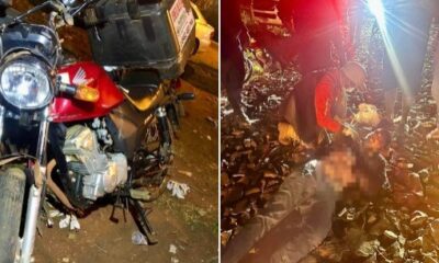 Motociclista asaltó a delivery y fue atropellado. Foto: Gentileza.