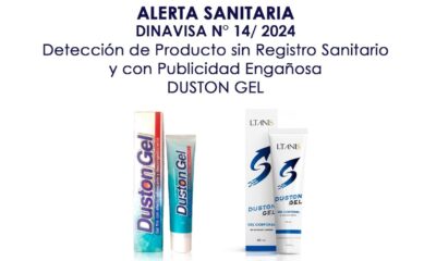 Duston Gel no tiene licencia de comercialización ni registro sanitario.