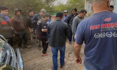 Accidente en el Rally del Chaco. Foto: Ñanduti.