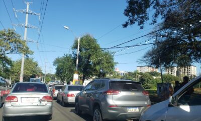 Filas en la Municipalidad de Lambaré. Foto: El Nacional.