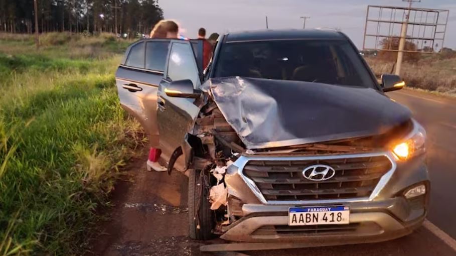 Imagen de la camioneta involucrada en el hecho. Foto: Gentileza.