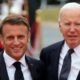 Emmanuel Macron (izq.) y Joe Biden. Foto: DW.