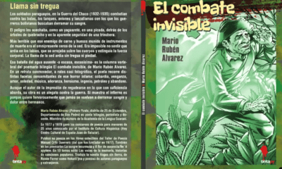 Portada y contraportada del libro "El combate invisible", de Mario Rubén Álvarez. Cortesía