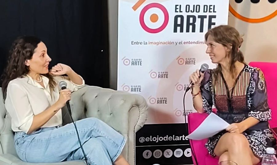 María Paula Zacharías (der.) es la conductora y Gisela Asmundo la productora de "El ojo del arte". Cortesía