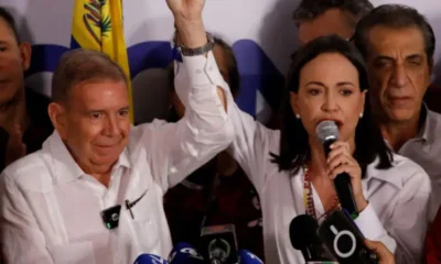 Edmundo González y María Corina Machado. Foto: BBC.