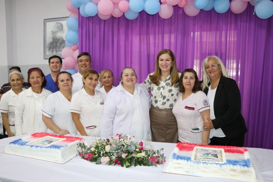 La ministra Teresa Barán celebró el aniversario de Ineram. Foto: MSP BS.