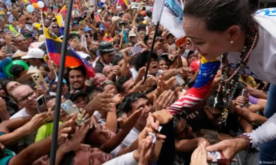 María Corina Machado fue inhabilitada para participar en las elecciones. Imagen de archivo. Imagen: Ariana Cubillos/AP Photo/picture alliance