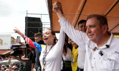 María Corina Machado y el candidato presidencial de la oposición Edmundo González Urrutia. Imagen de archivo. Imagen: Ariana Cubillos/AP Photo/picture alliance