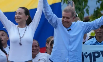 Juntos contra Maduro: María Corina Machado y Edmundo González Urrutia. Imagen: Ariana Cubillos/AP/picture alliance