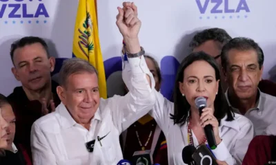 Edmundo González y María Corina Machado. Imagen: Matias Delacroix/AP Photo/picture alliance