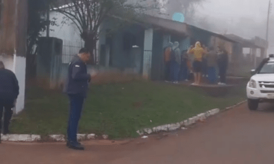 Asalto con toma de rehen en Itapúa. Foto: Captura.