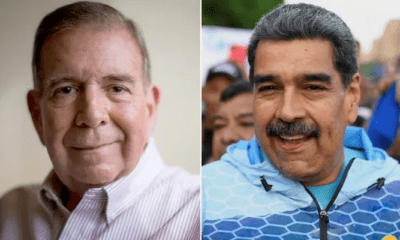 Edmundo González y Nicolás Maduro. Foto: Infobae.