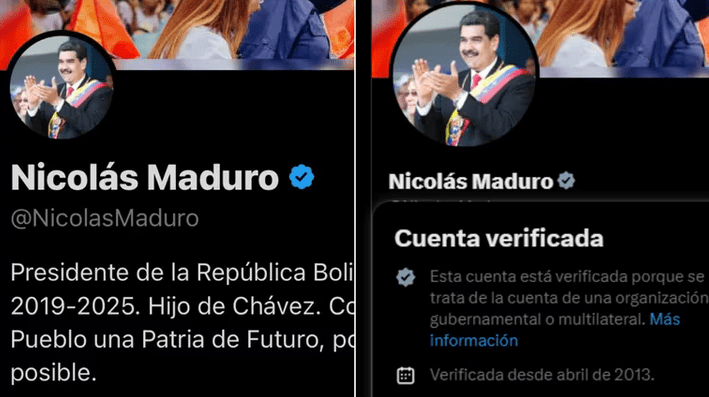 Cuenta en X de Nicolás Maduro.