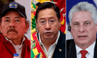 Daniel Ortega, Luis Arce, Miguel Díaz-Canel,. Foto: Infobae