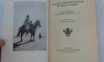 Retrato de Cecil Gosling, ilustración de Maximilian von Poosch. De "Travel and Adventure in Many Lands", 1926.