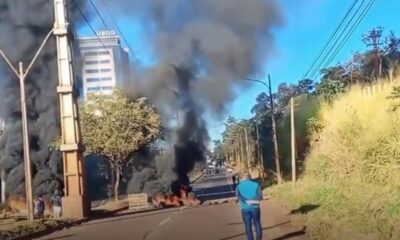 Desalojo en el barrio Che la Reina de CDE. Foto: Captura.