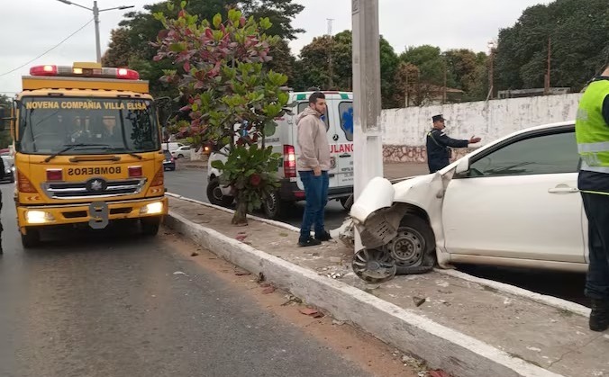 Accidente en Villa Elisa. Foto: Unión.