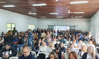 Médicos sindicalistas en última asamblea. Foto: Gentileza.