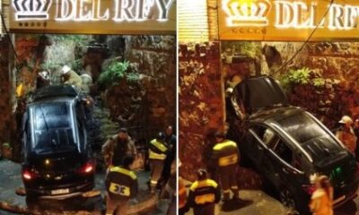 La conductora perdió el control mientras se desplazaba por la Avda. Mariscal López. Foto: MegaTV.