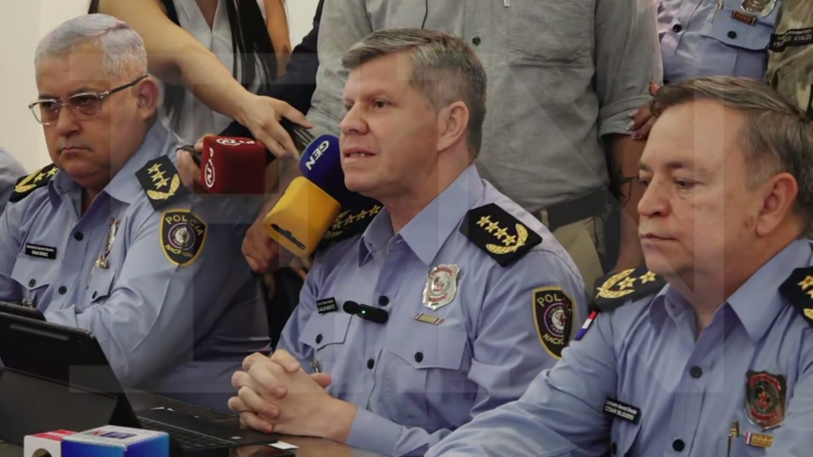 Conferencia de prensa de la Comandancia de la Policía. Foto: El Nacional