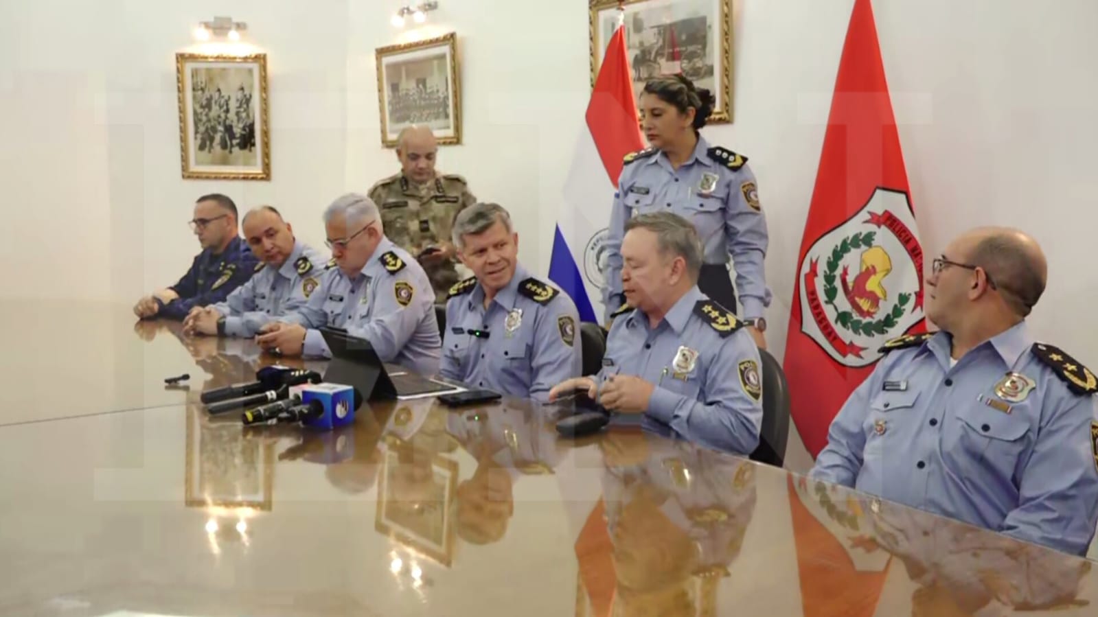 Conferencia de prensa de la Comandancia de la Policía. Foto: El Nacional