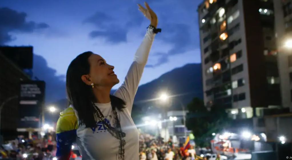 La líder opositora inhabilitada María Corina Machado. Imagen: Jeampier Arguinzones/dpa/picture alliance