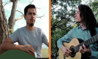 David Valdez y Diego Solís, músicos que interpretarán canciones sudamericanas. Cortesía