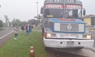 Unidad de transporte público quedó fuera de circulación. Foto: Patrulla Caminera.