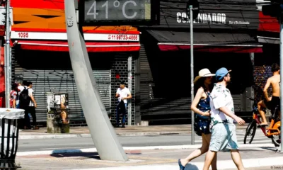 Ola de calor en Sao Paulo: 41 grados en la calle. Imagen: Saulo Dias/Thenews2/ZUMA/picture alliance