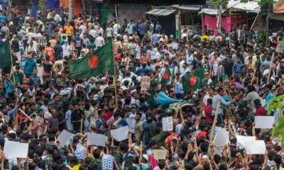 Manifestación estudiantil en Bangladés. Foto:Sazzad Hossain/DW