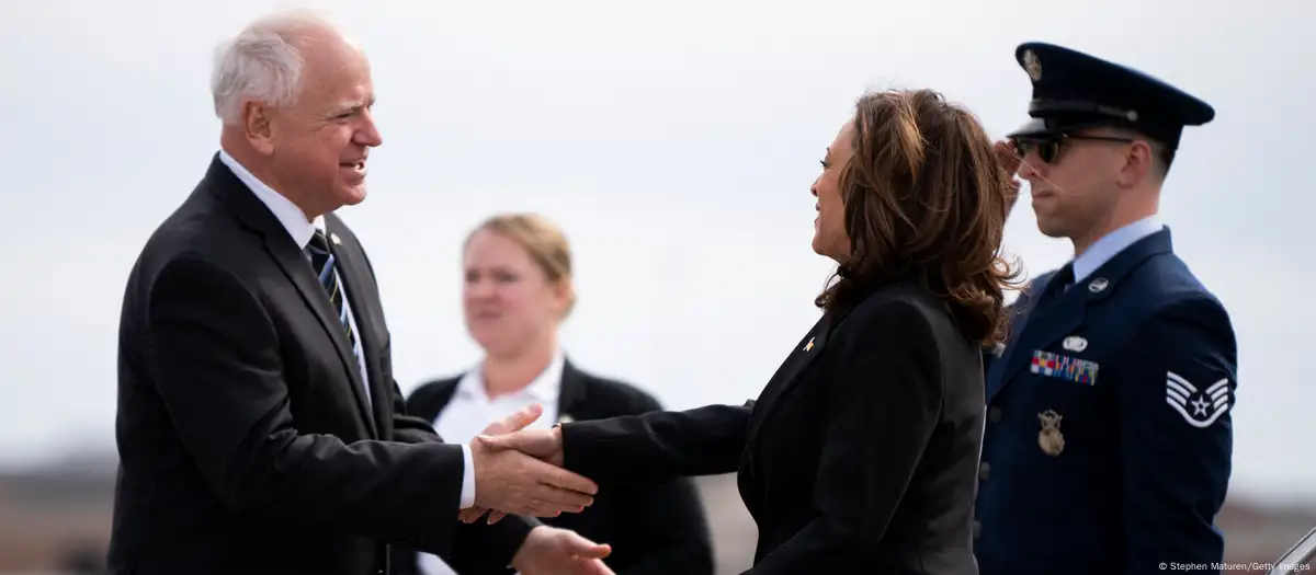 Tim Walz y Kamala Harris. Foto:DW.