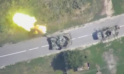 Tanques de Ucrania en una calle en la región rusa de Kursk. Imagen: Russian Defence Ministr/DW