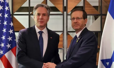 Antony Blinken y Isaac Herzog. Foto: DW.