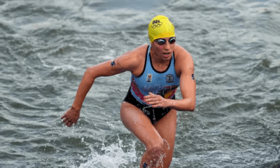 La triatleta Claire Michel de Bélgica. Foto: Infobae.