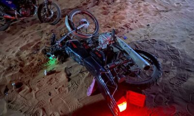 Accidente de motos. Foto: X