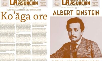 Dos números de "La Gaceta de la Asunción", aparecidos hace más de diez años. Cortesía