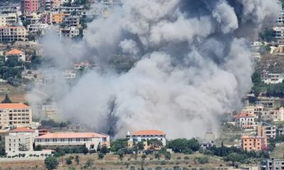 El humo se eleva en la ciudad de Khiam, en el sur de Líbano. Foto: DW.