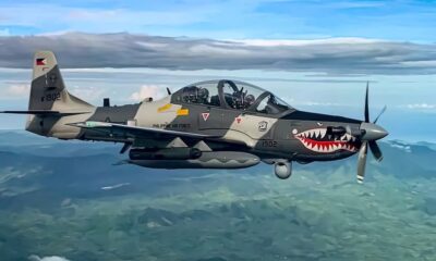 Avión Super Tucano, modelo de combate que será adquirido por Paraguay. Foto: Web.