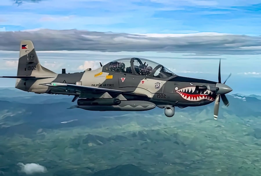 Avión Super Tucano, modelo de combate que será adquirido por Paraguay. Foto: Web.