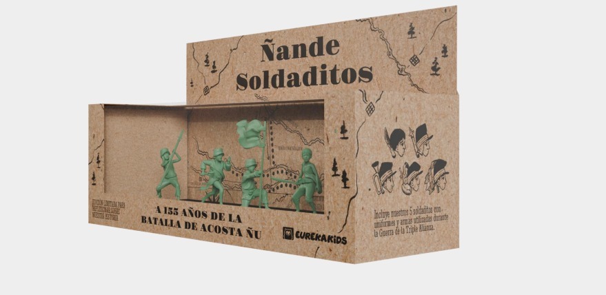 "Ñande Soldaditos": campaña para generar conciencia sobre el Día del Niño. Foto: Gentileza.