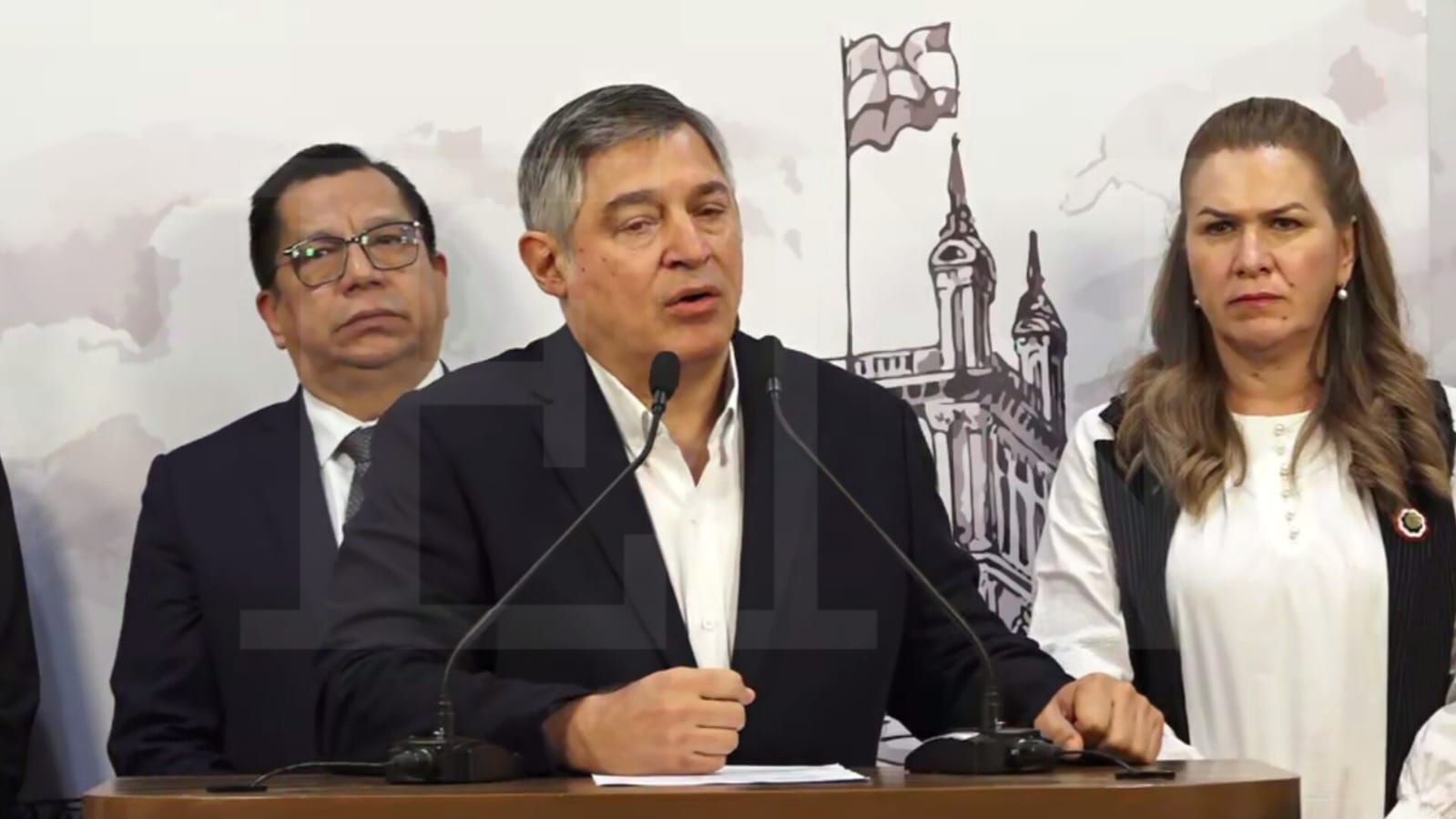 Tadeo Rojas, Luis Ramírez y María Teresa Barán. Foto: El Nacional.