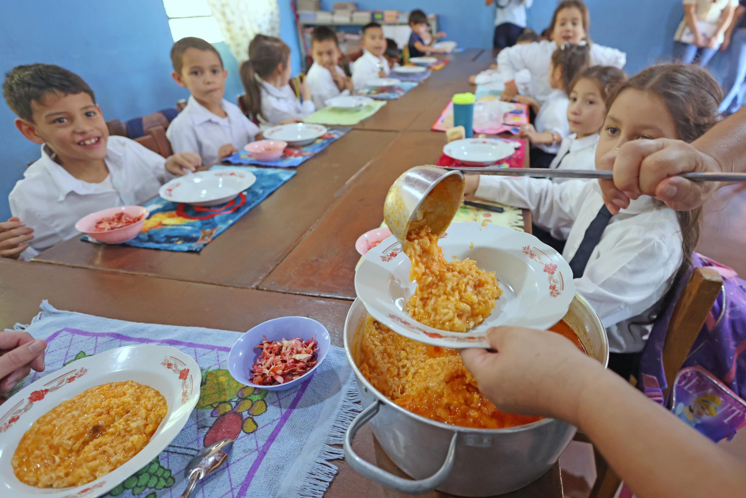 Almuerzo escolar. Foto: Gentileza.