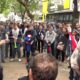 Manifestación de Funcionarios del Registro Automotor. Foto: El Nacional.