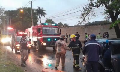 Accidente de tránsito en Itá Enramada. Foto: Captura.