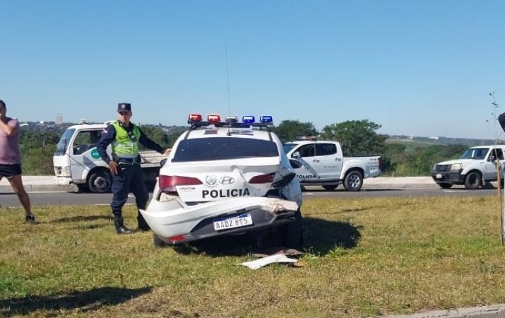 Accidente de tránsito en la Costanera Sur. Foto: Gentileza.