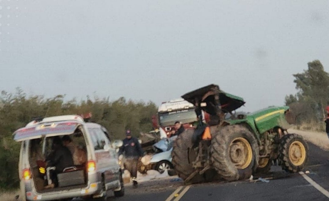 Accidente de tránsito sobre la ruta PY04. Foto: Gentileza.