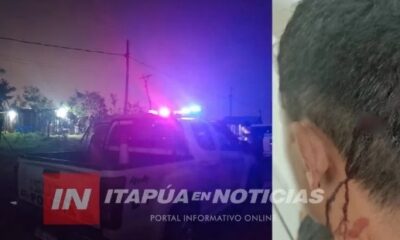 El hombre quedó herido. Foto: Itapúa en Noticias.