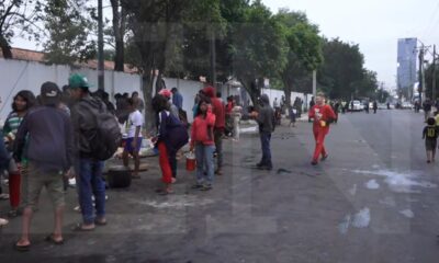 Manifestación indígena cierra la Avda Artigas. Foto: El Nacional.