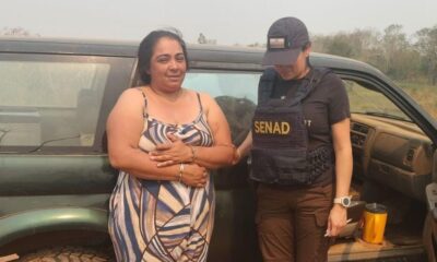 Selva Elizabeth Portillo Rodas, alias "Selva Hû", fue detenida por la Senad. Foto: Senad.